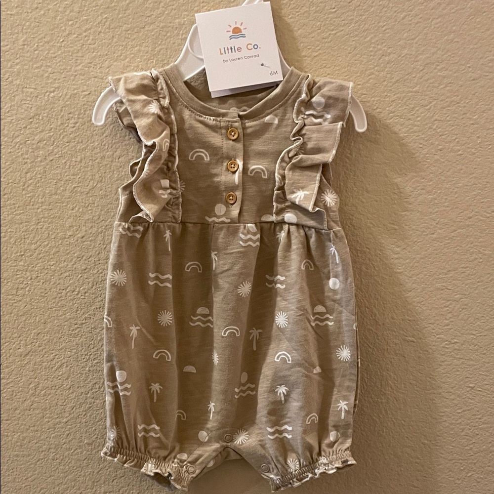 Little Co. Tan Kids One Piece Bodysuit